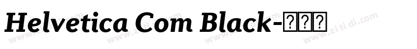 Helvetica Com Black字体转换